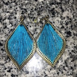 Earrings: Blue